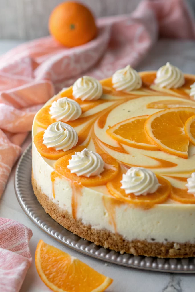 No-Bake Orange Creamsicle Cheesecake Recipe
