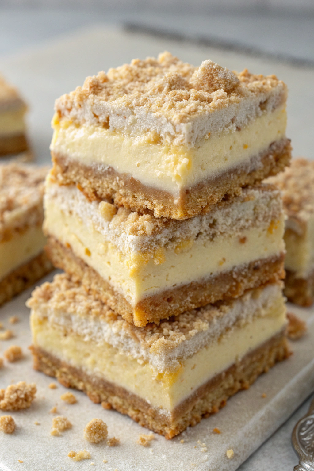 Peach Cobbler Cheesecake Bars Recipe