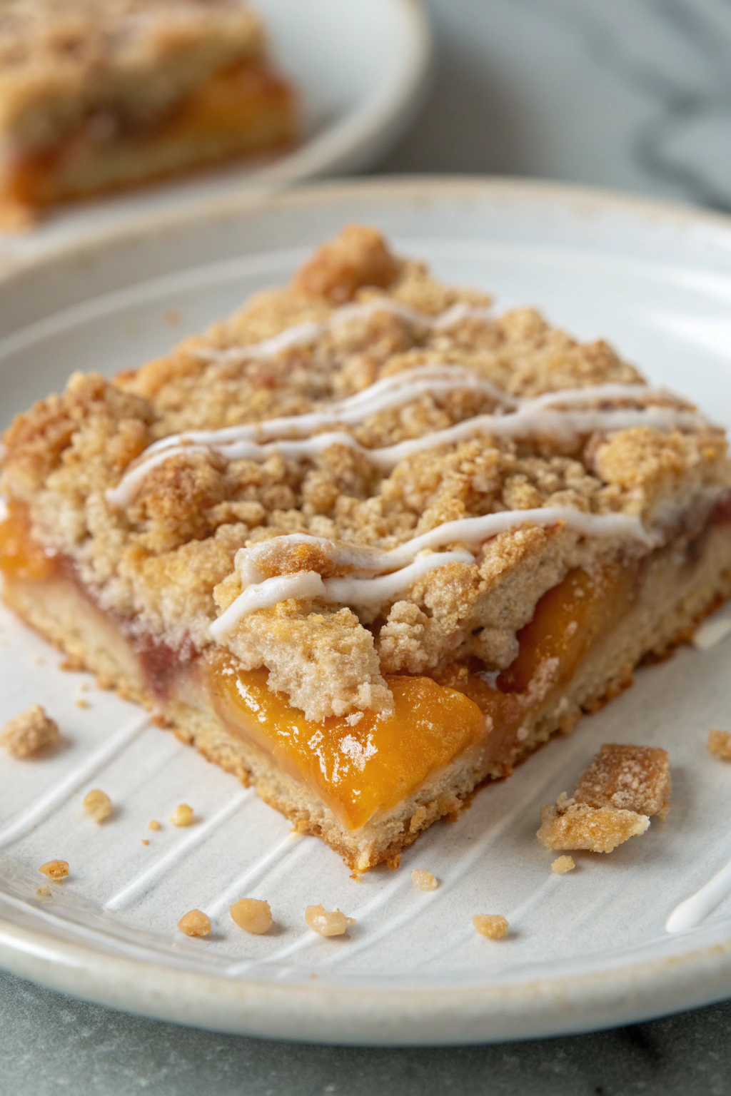 Peach Crumble Bars Recipe