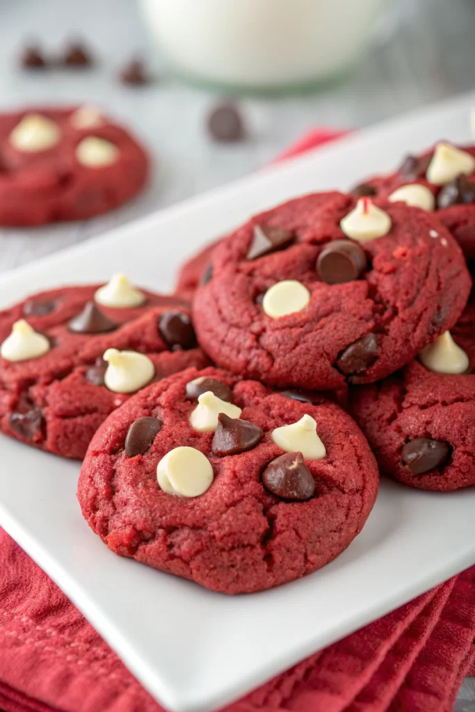 Red Velvet Chocolate Chip Cookies Recipe