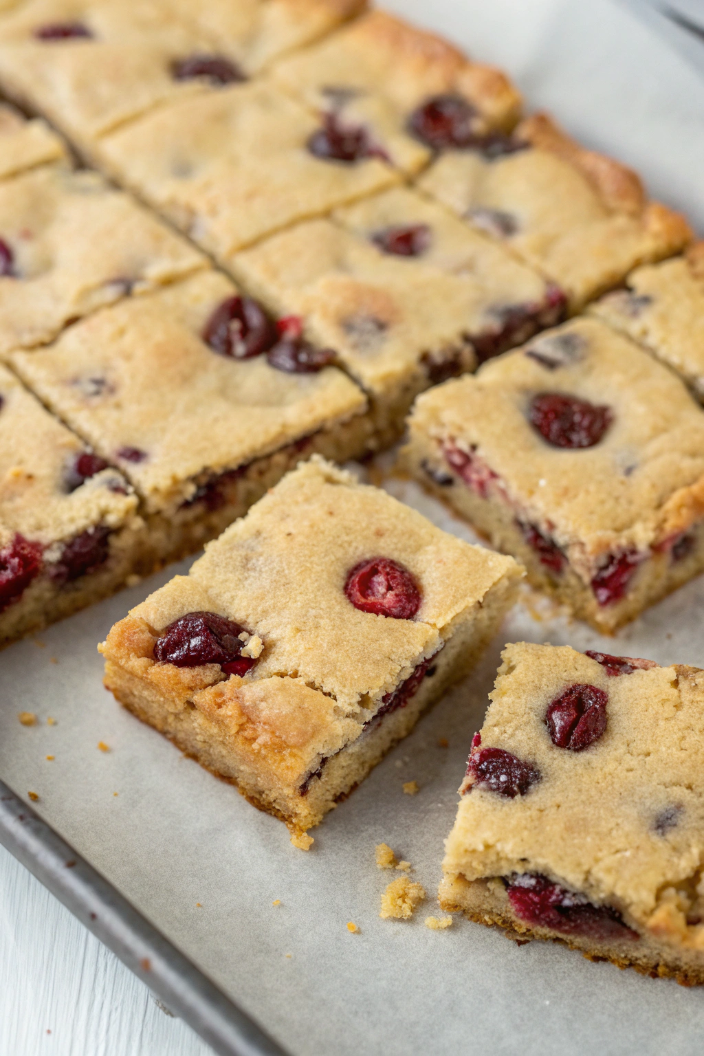 Sour Cherry Blondies Recipe