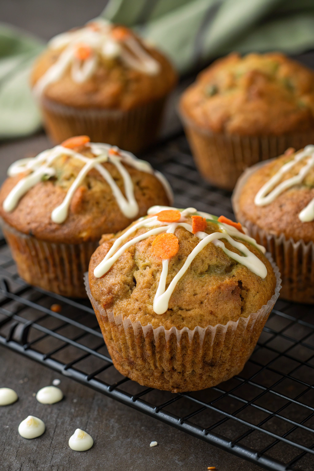 Carrot Cake Zucchini Muffins Recipe