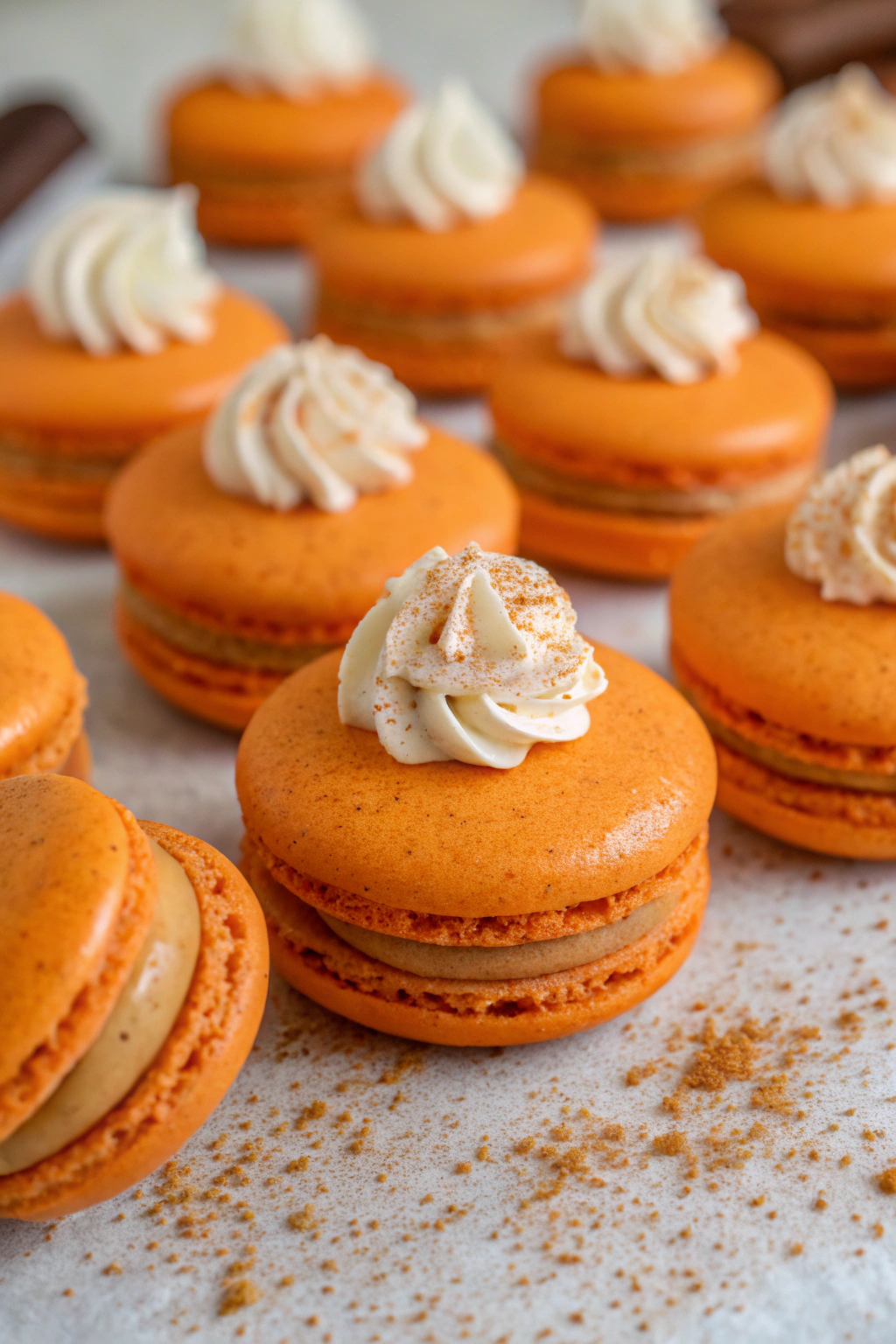 Pumpkin Pie Macarons Recipe