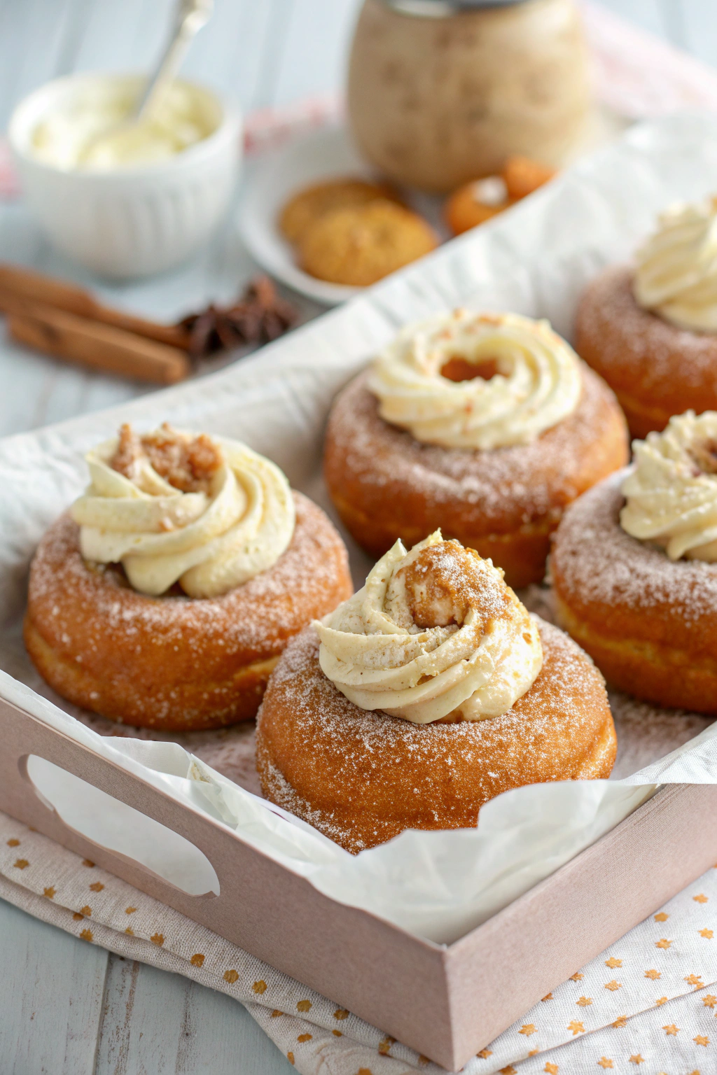 Pumpkin Spice Cheesecake Doughnuts Recipe