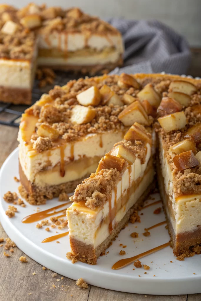 Salted Caramel Apple Pie Cheesecake Recipe