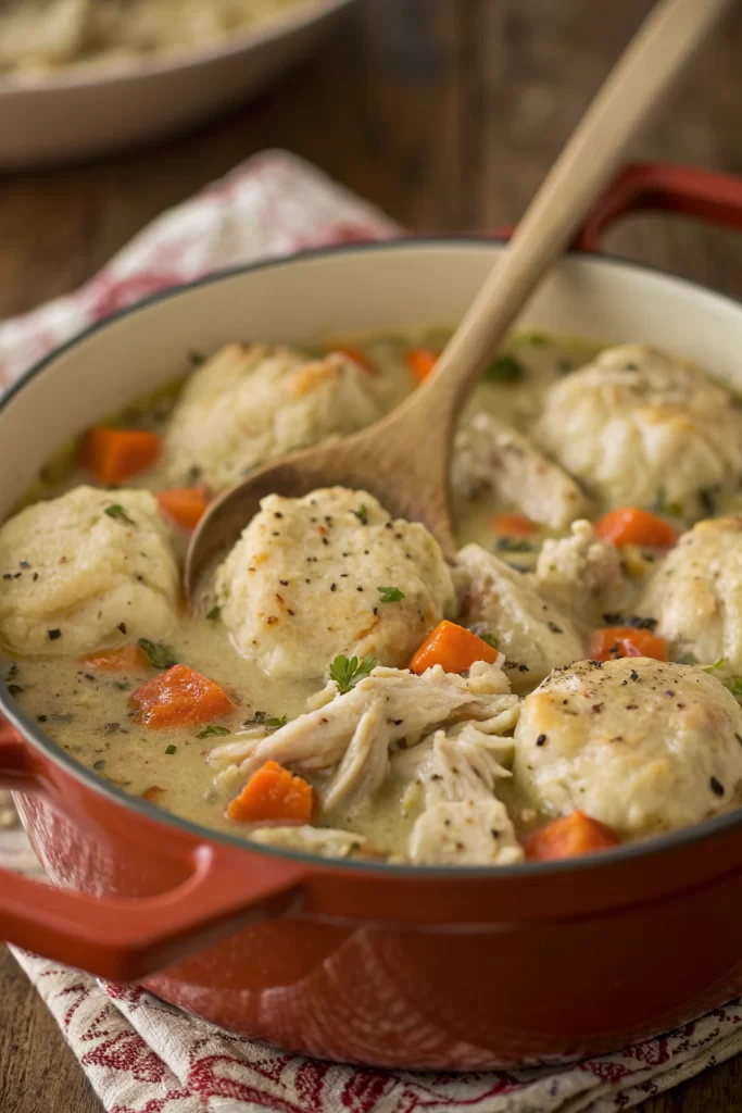 Chicken and Pumpkin Dumplings Recipe