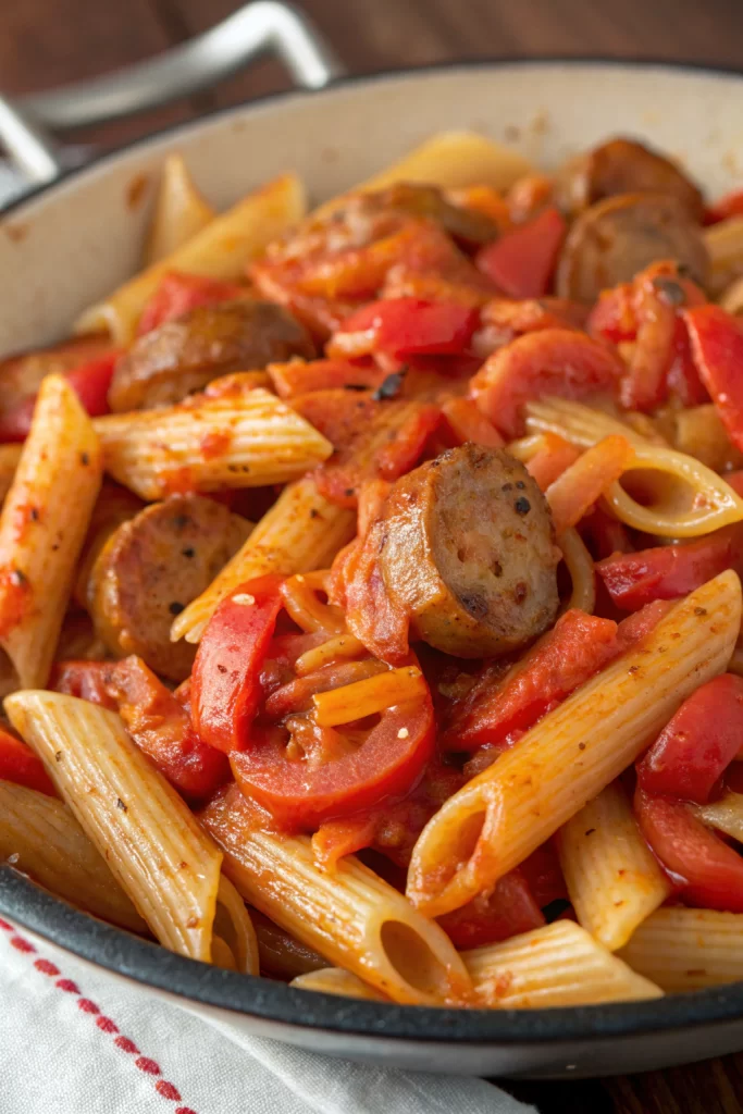 Creamy Cajun Sausage Pasta Recipe