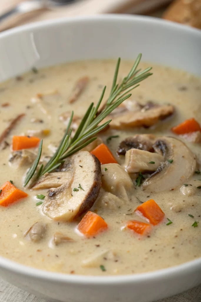 Creamy Chicken And Mushroom Soup Recipe