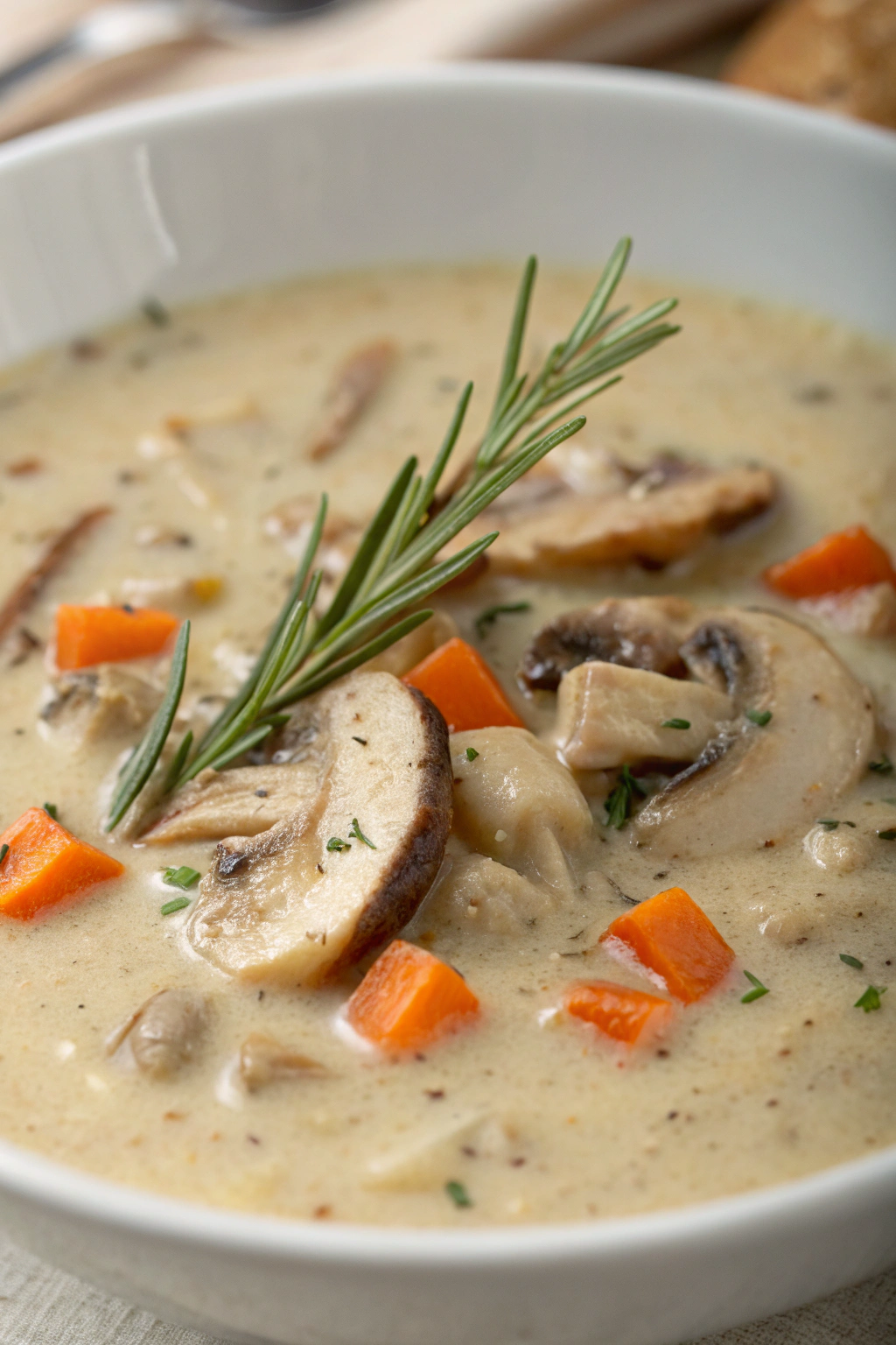 Creamy Chicken And Mushroom Soup Recipe