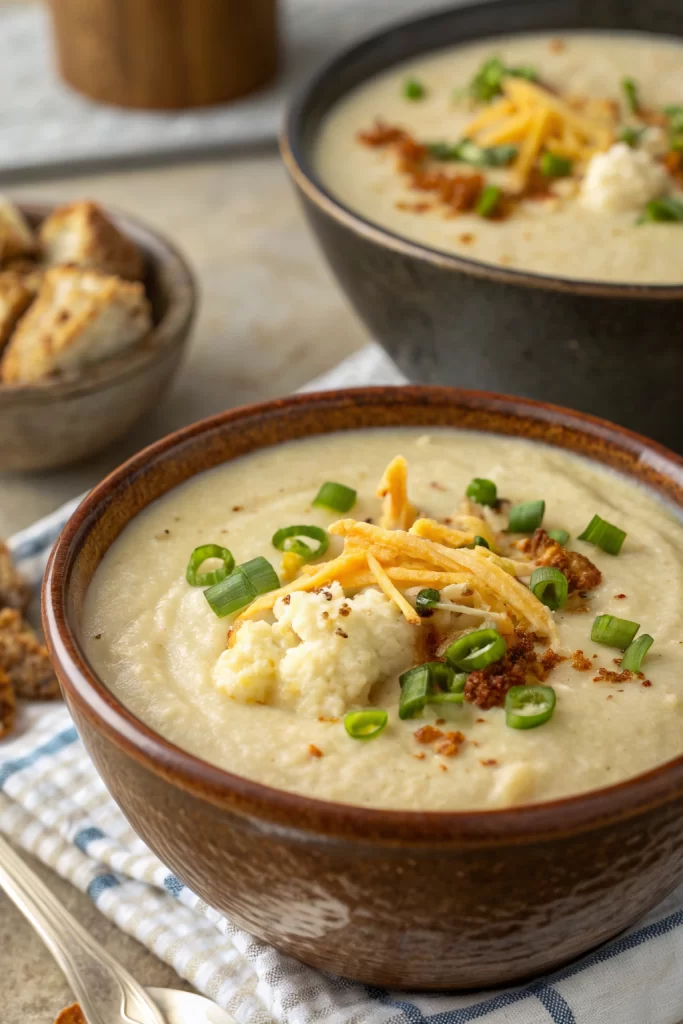Creamy Roasted Cauliflower Soup Recipe