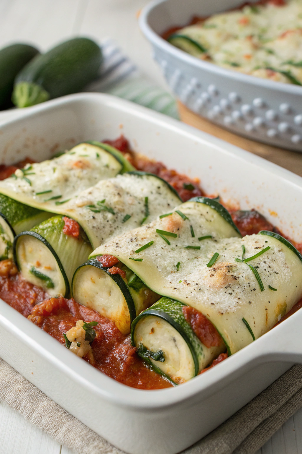 Easy Zucchini Lasagna Rolls Recipe