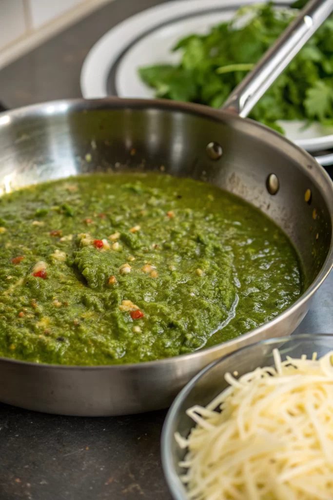 Hatch Chile Green Sauce for Enchiladas