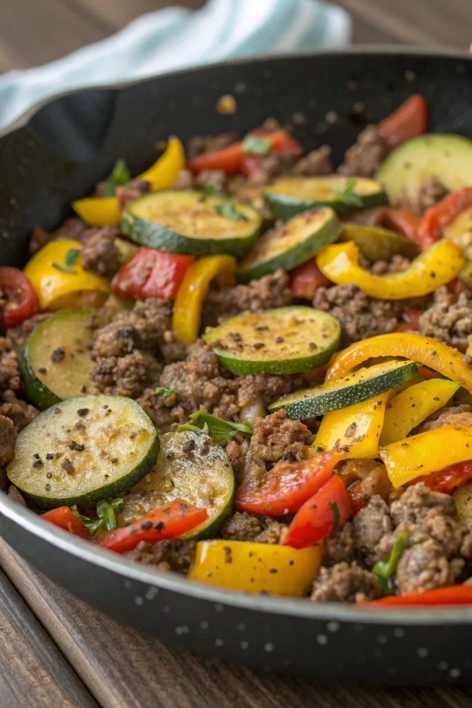 Healthy Zucchini Beef Stir-Fry Recipe