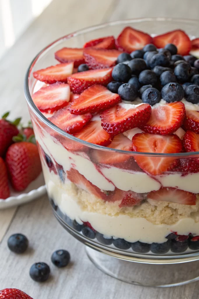 How to Make No-Bake Red White Blue Trifle