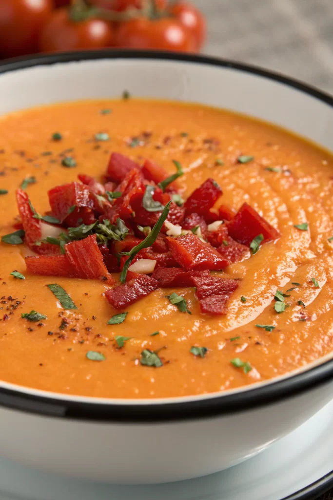 Low Carb Roasted Red Pepper Soup Recipe