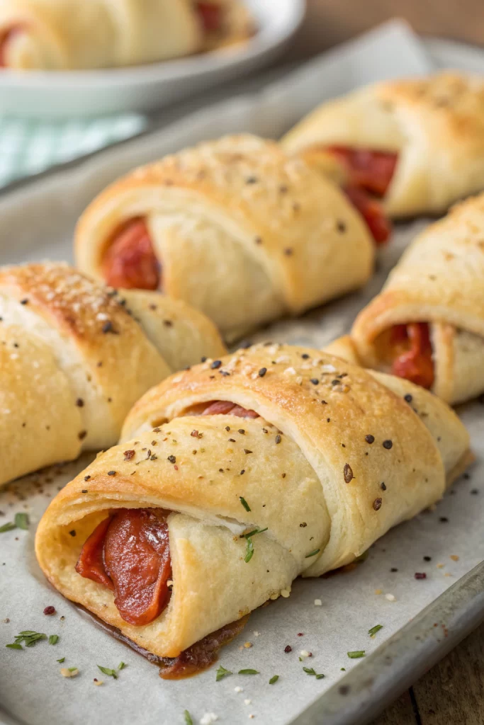 Mozzarella Pepperoni Crescent Rolls Recipe