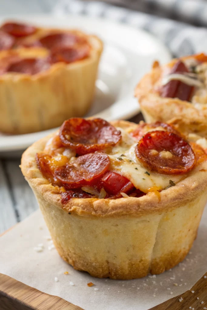 Pepperoni Pizza Muffins Recipe