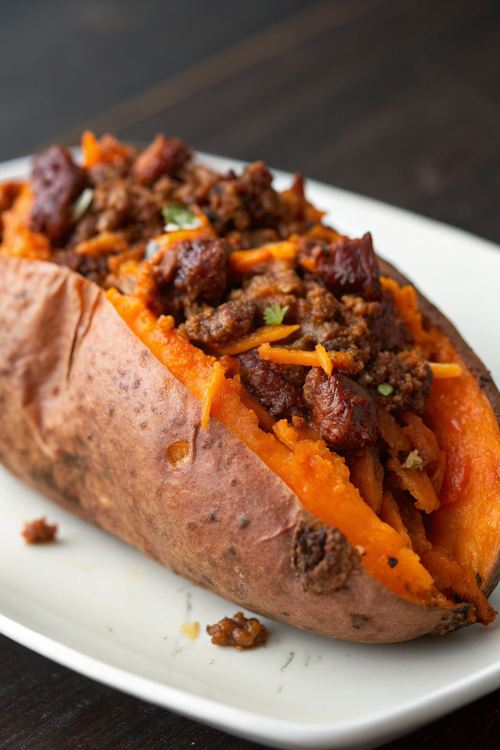 Protein Loaded Sweet Potato Boats Recipe