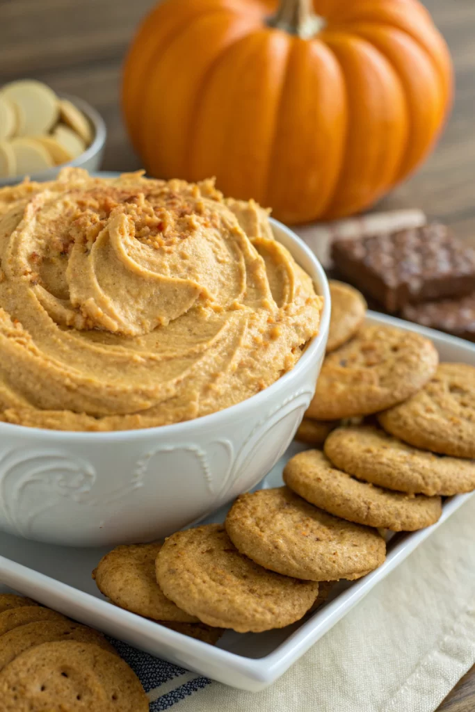 Pumpkin Fluff Dip with Cream Cheese