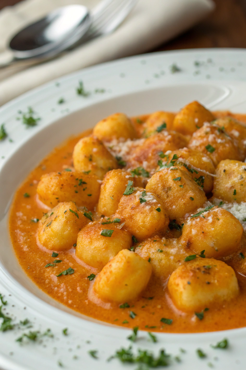 Pumpkin Gnocchi with Spinach and Sausage Recipe