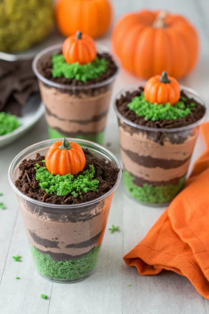 Pumpkin Patch Dirt Cups Recipe