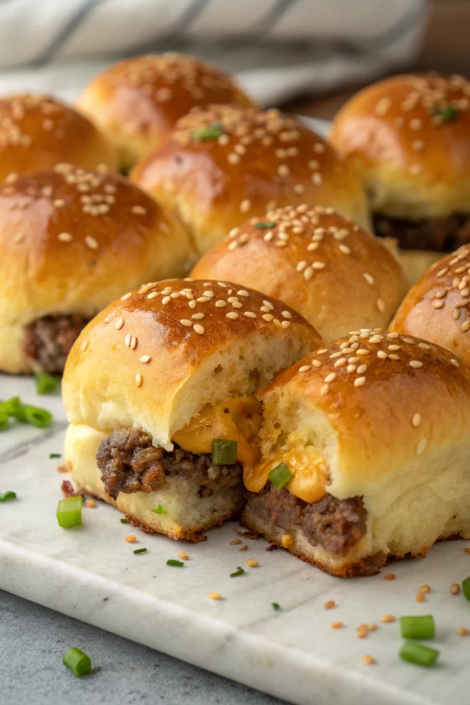 Savory Garlic Parmesan Cheeseburger Bombs Recipe