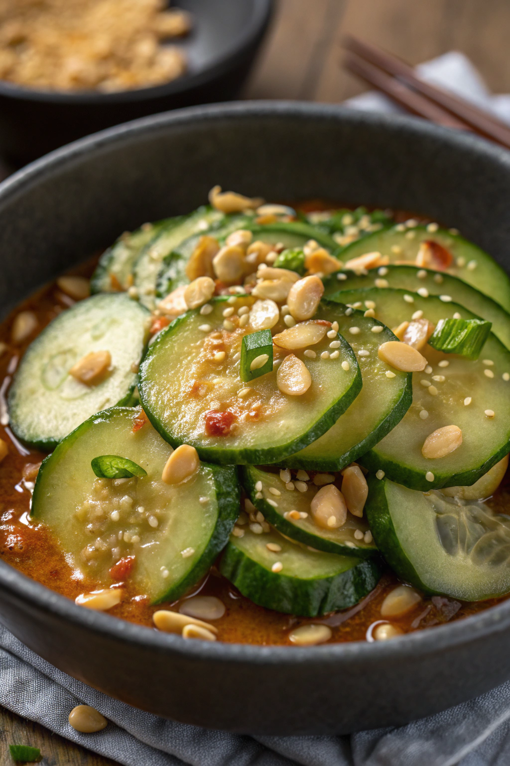 Spicy Peanut Cucumber Salad Recipe