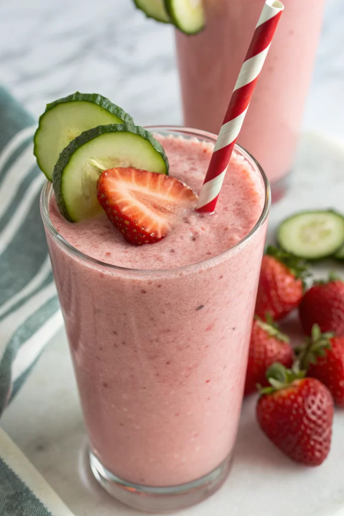 Strawberry Banana Cucumber Smoothie Recipe