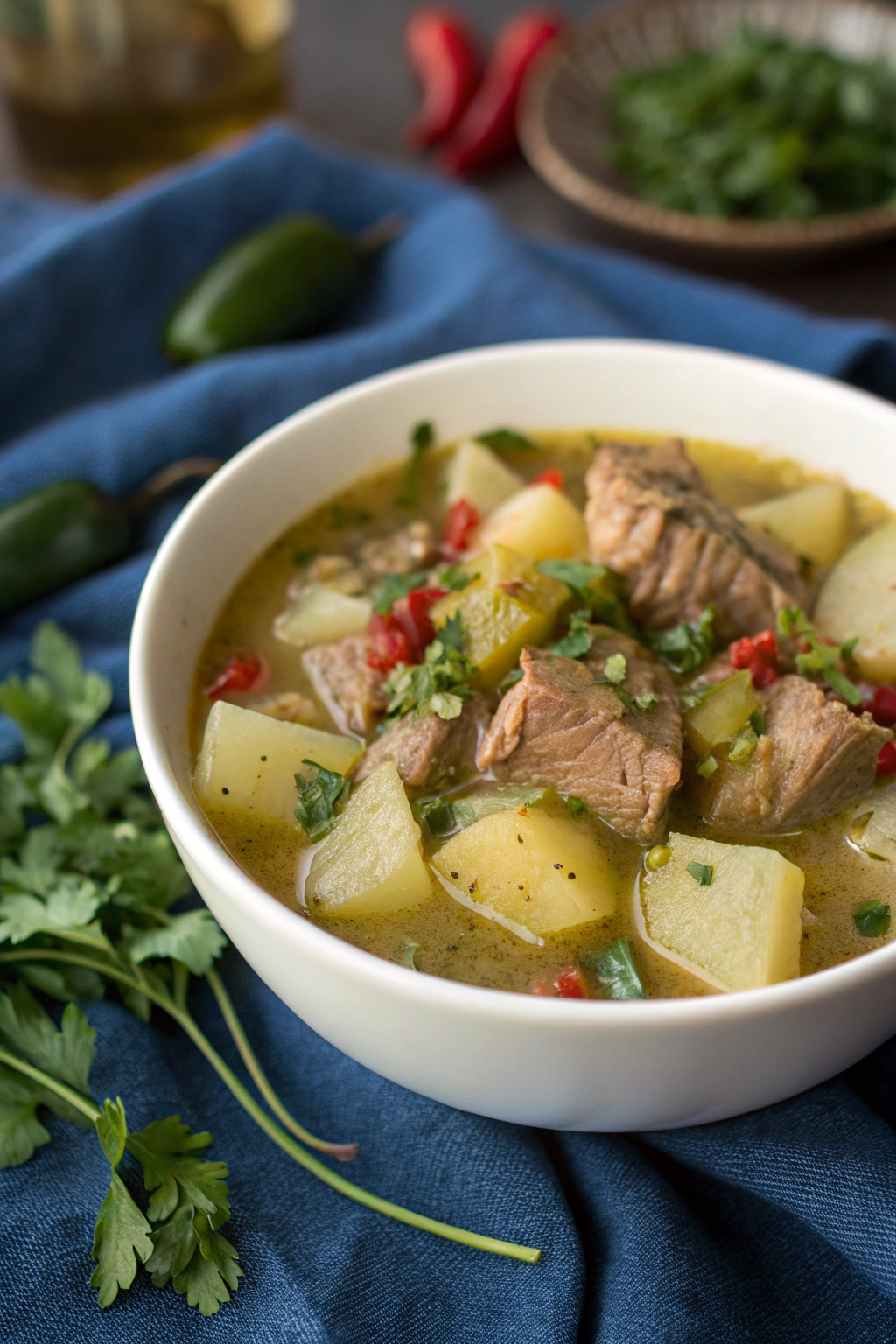 Tasty New Mexico Green Chile Soup
