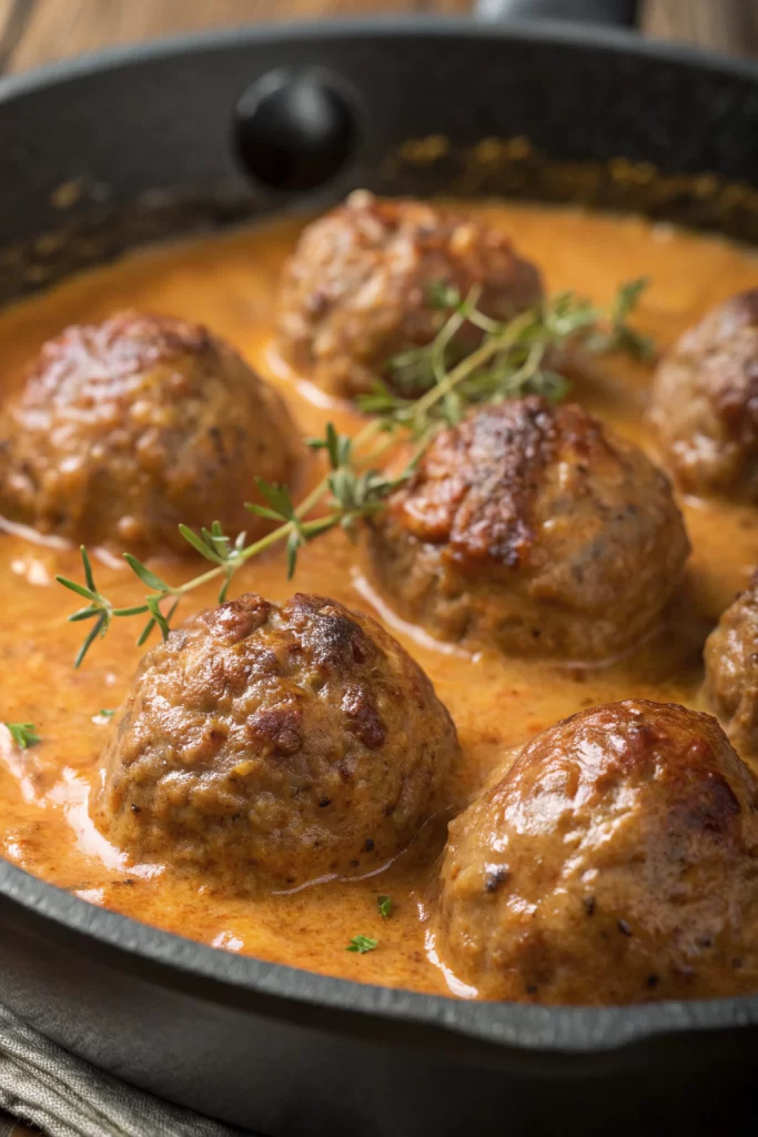 Turkey Meatballs in Pumpkin Sage Sauce Recipe