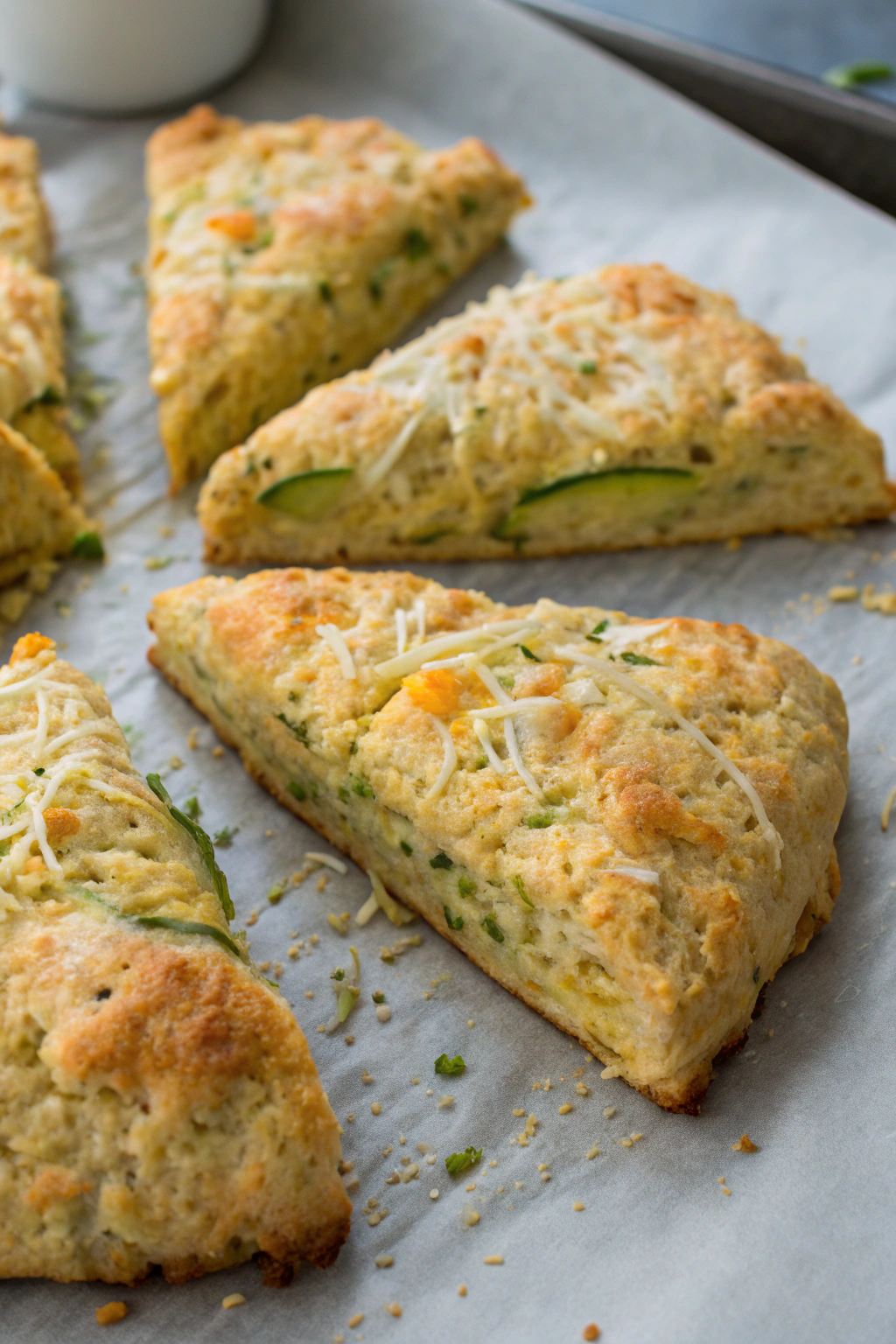 Zucchini Cheddar Scones Recipe