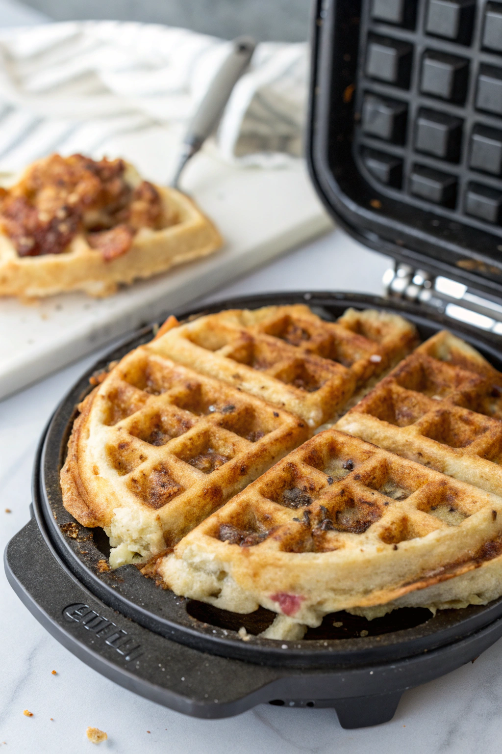 Zucchini Fritter Waffle Recipe