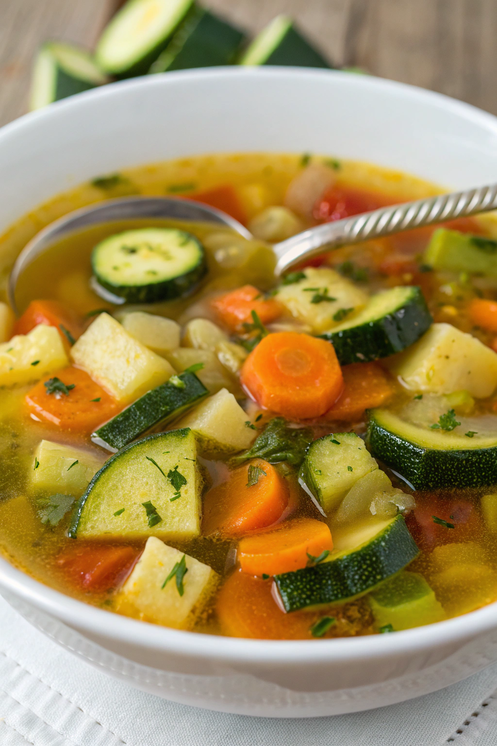 Zucchini Vegetable Soup Recipe