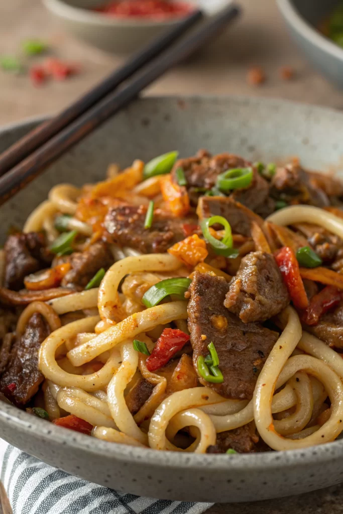Bulgogi Beef Udon Stir Fry Recipe
