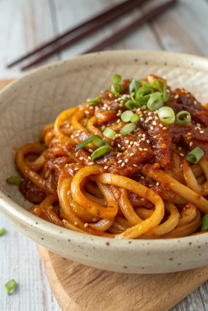 Chilli Garlic Udon Recipe