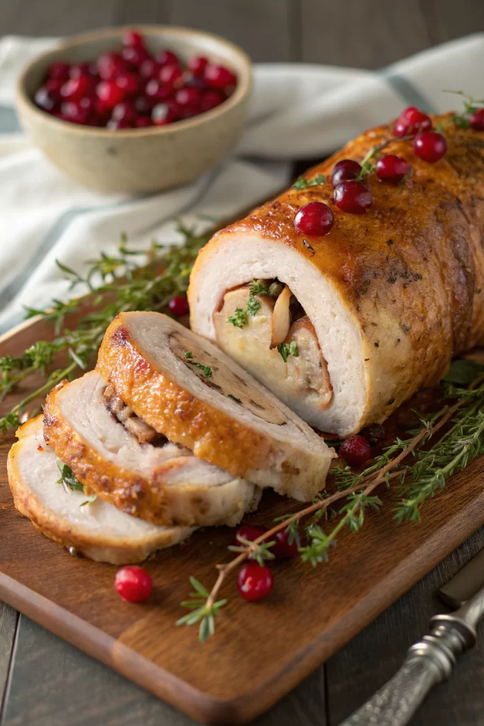 Cranberry Stuffed Turkey Breast Recipe