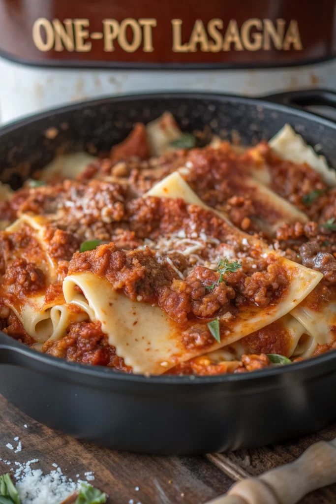 One Pot Lasagna Soup Recipe