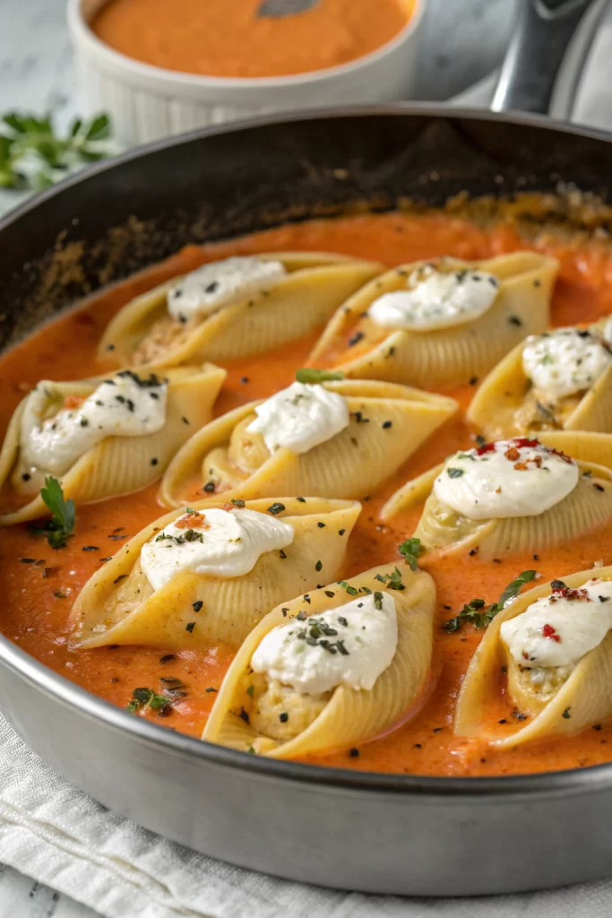 Stuffed Shells With Pumpkin Cream Sauce Recipe