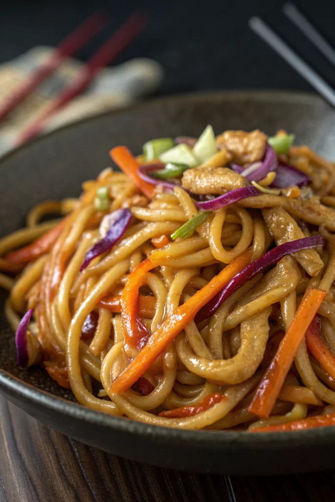 Tasty Saucy Udon Noodles Recipe