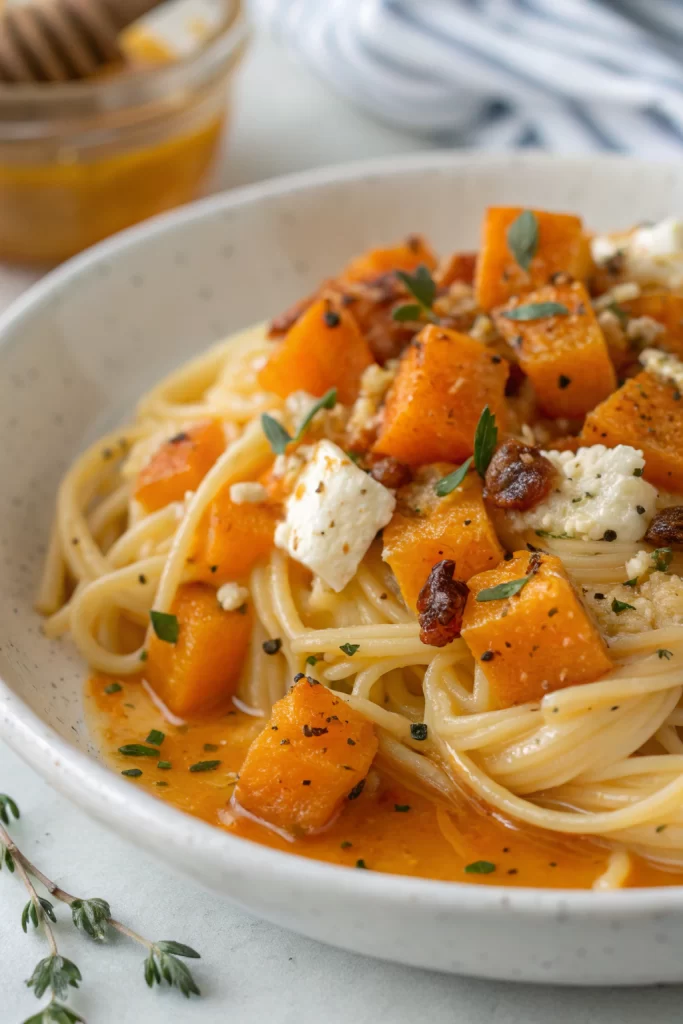 Baked Feta Butternut Squash Pasta Recipe
