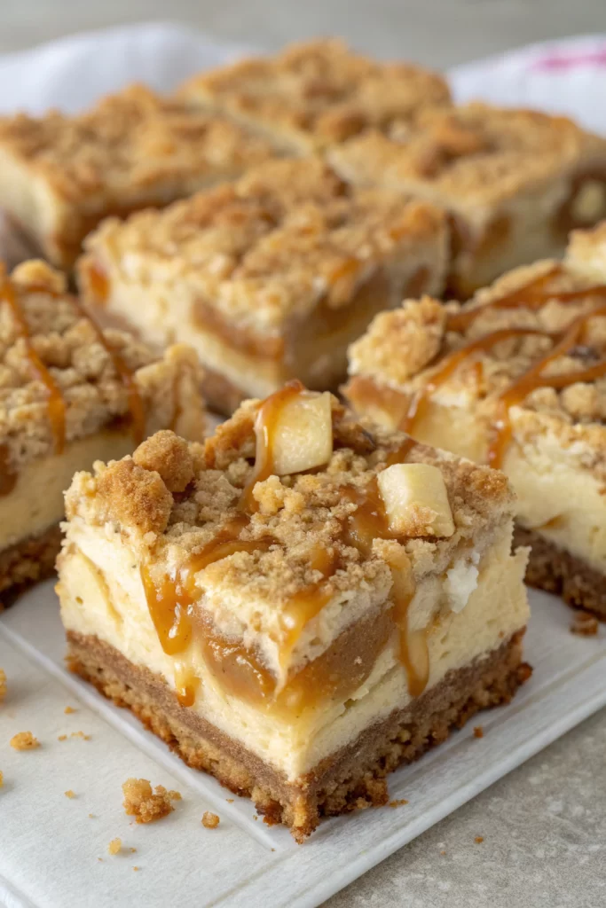 Caramel Apple Cheesecake Bars Recipe