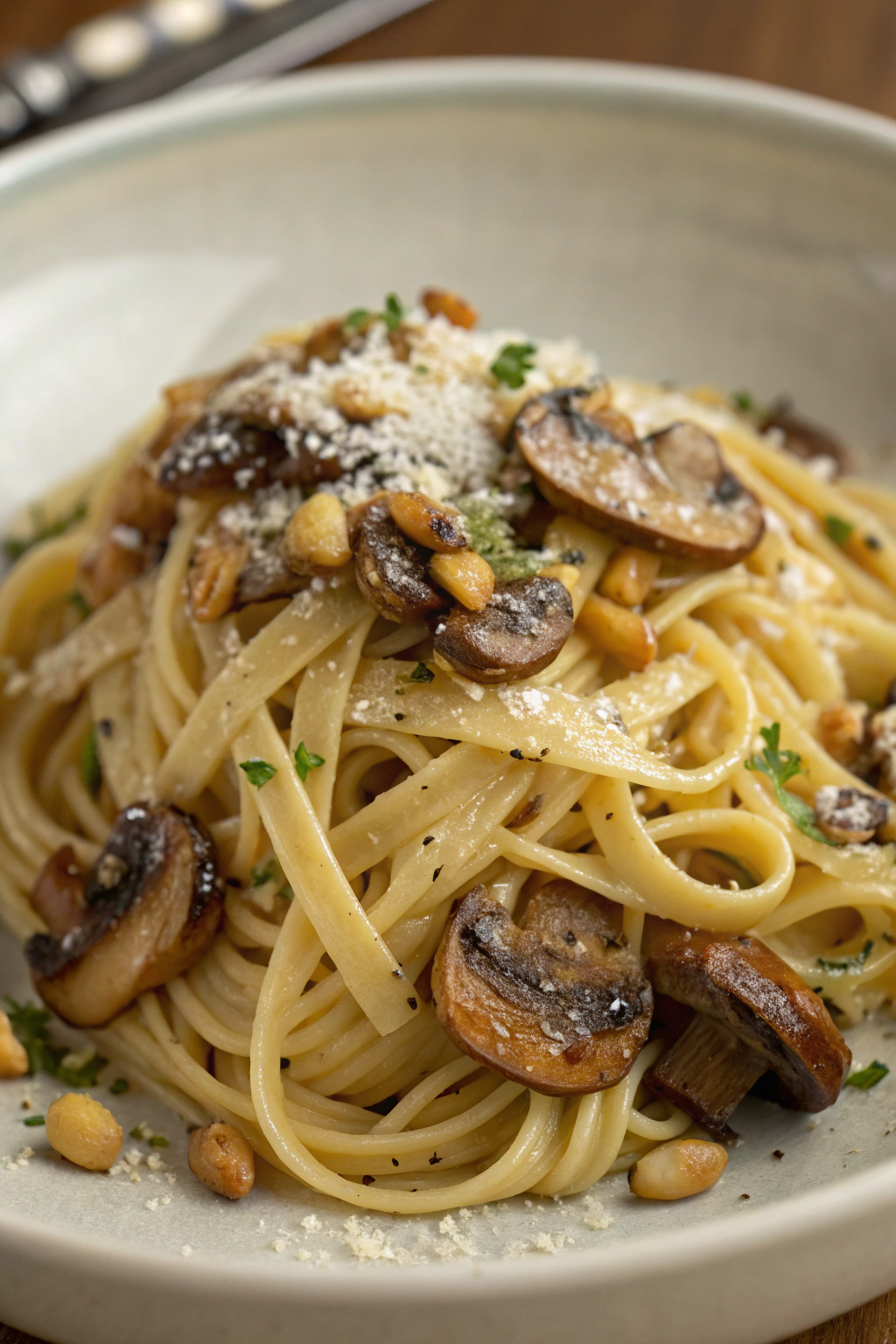 Caramelized Leek and Mushroom Gruyere Pasta Recipe