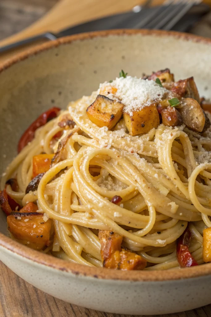 Creamy Lemon Butternut Squash Pasta Recipe