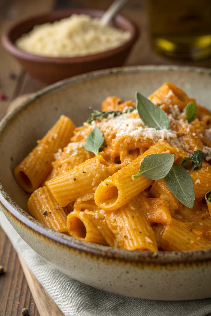 Creamy Parmesan Pumpkin Pasta Recipe