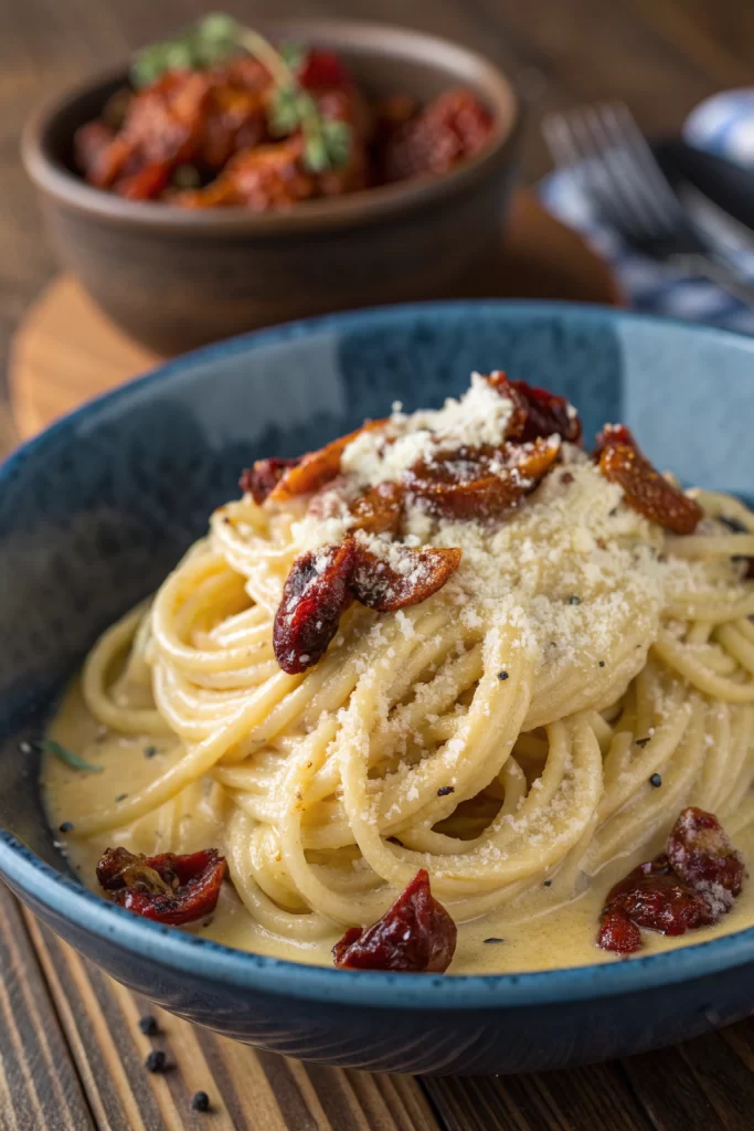 Creamy Roasted Garlic Butternut Squash Pasta Recipe