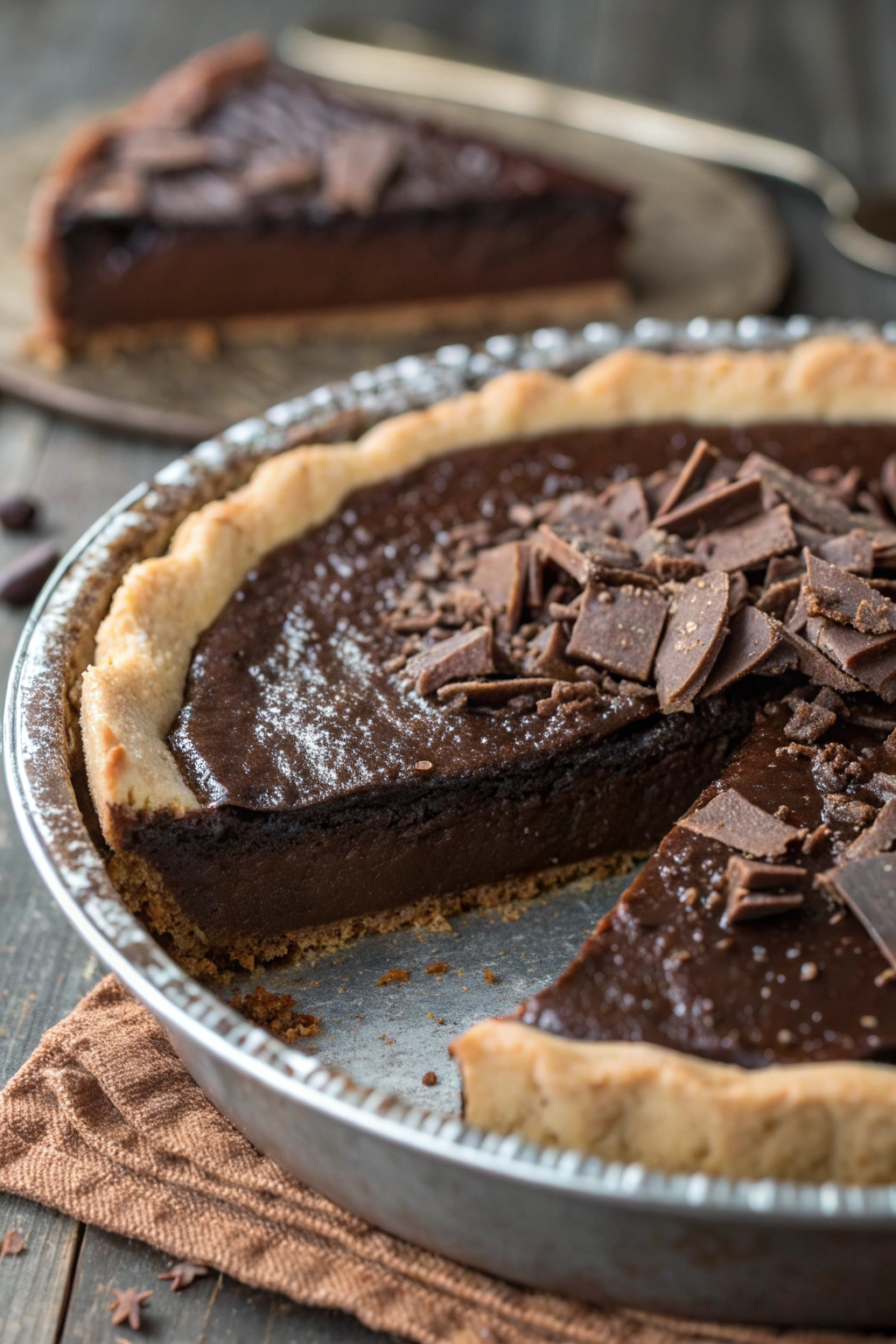 Dark Chocolate Chess Pie Recipe