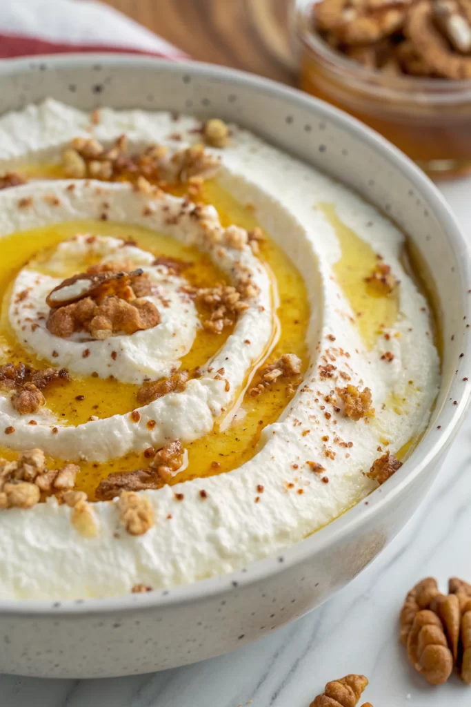 Delicious Ricotta Dip with Hot Honey