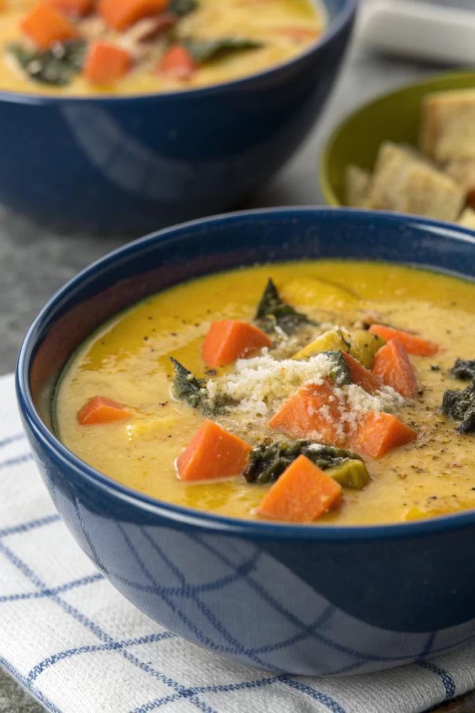 Roasted Broccoli Cheddar Soup Recipe