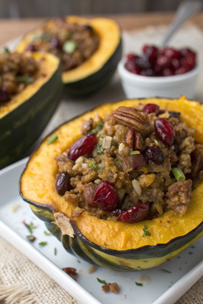 Sausage Stuffed Acorn Squash Recipe