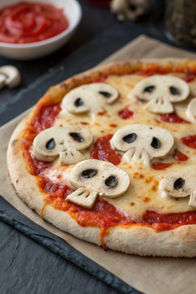 Skulls Mushroom Pizza Recipe